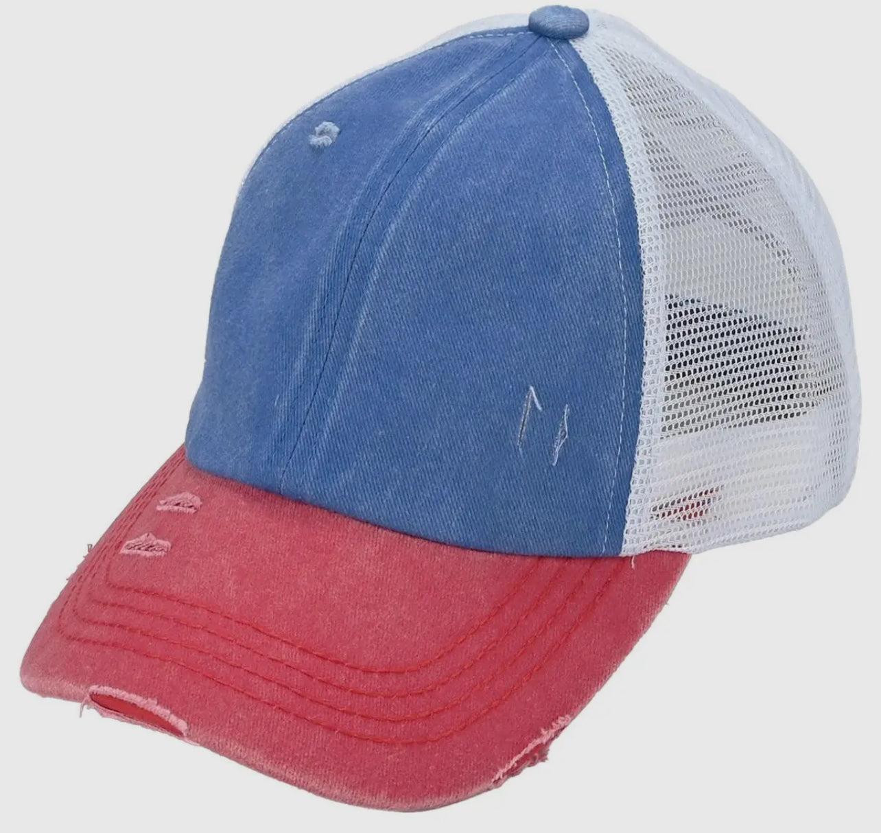 Adult criss cross ponytail hat - short preorder