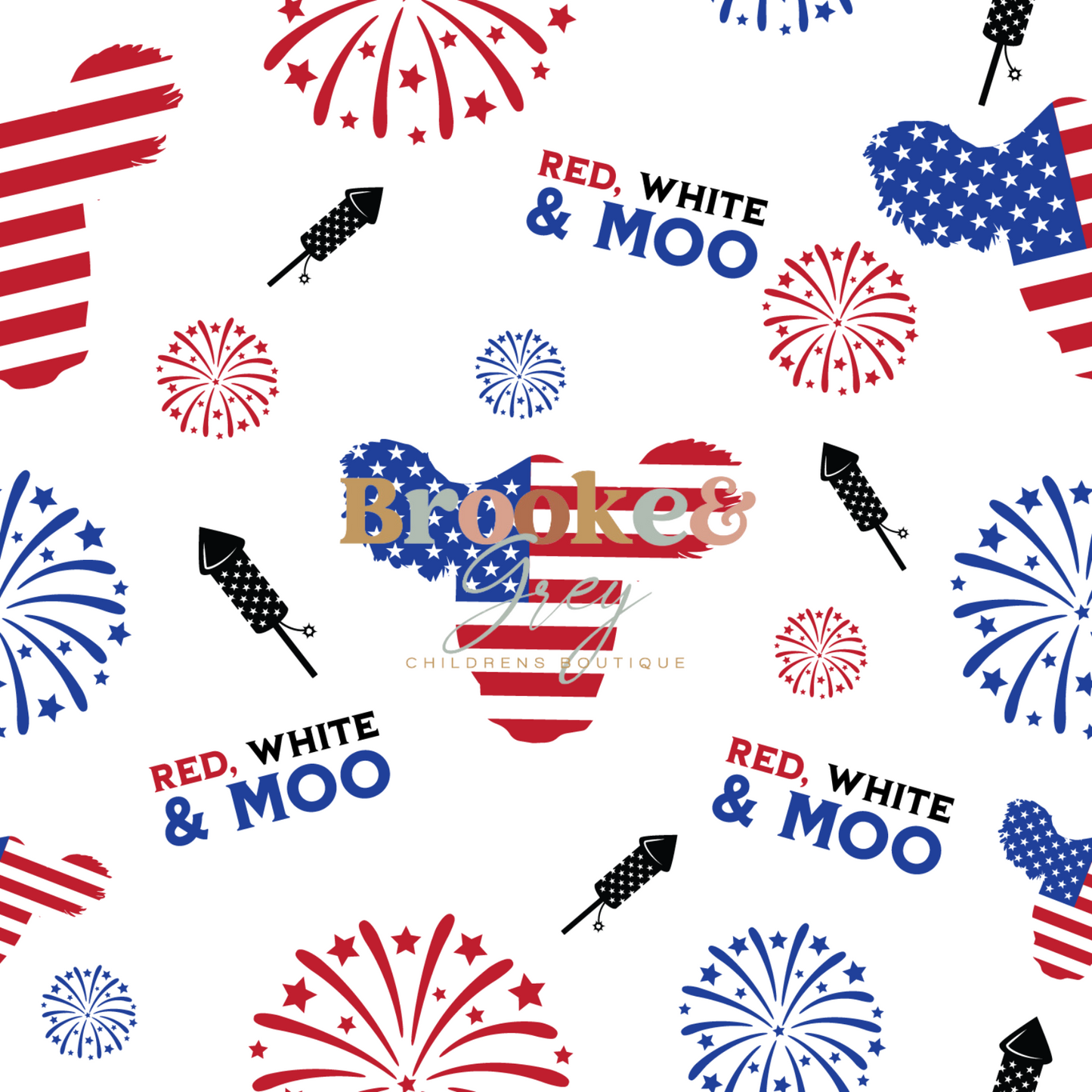 Red white & moo blanket - PREORDER