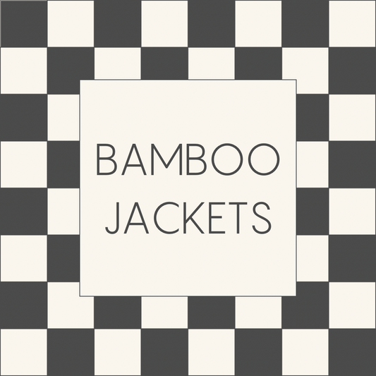 Bamboo Zip Jackets - PREORDER (closes 10/25 - ETA mid december)