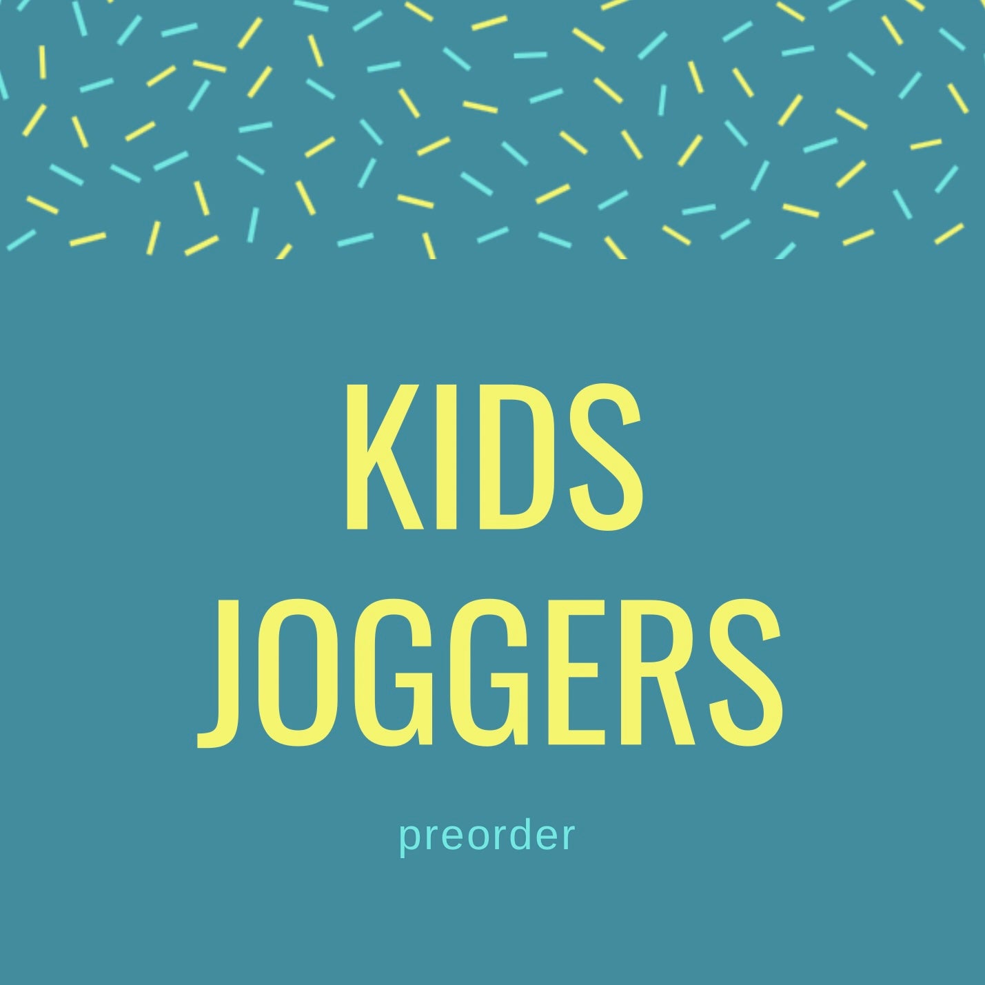 Kids bamboo joggers - preorder